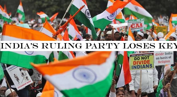 Indiaruling party loses key state election amid protests