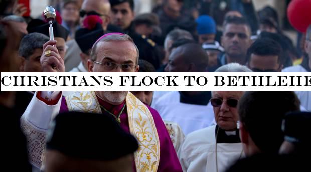 Christians flock to Bethlehem for Christmas church services