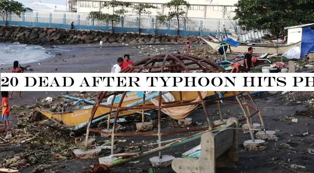 20 dead after typhoon hits Philippines