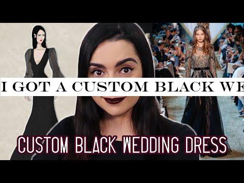 I Got A Custom Black Wedding Dress