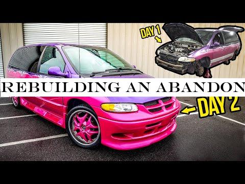 Rebuilding An ABANDONED quot;Pimp My Ride quot; Minivan In 2 Days