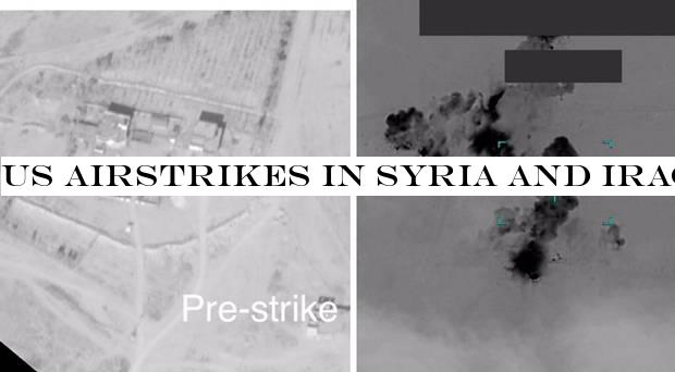 US airstrikes in Syria and Iraq target militia