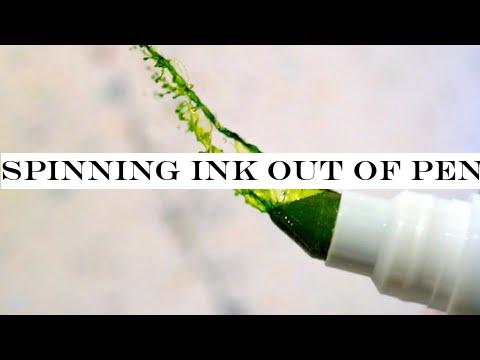 Spinning Ink out of Pens in Slow Motion - The Slow Mo Guys