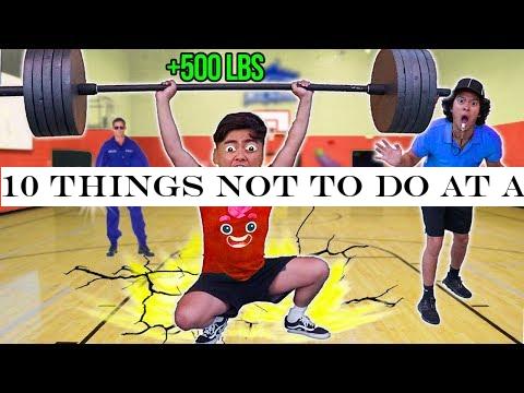 10 Things Not To Do at a School Gym..