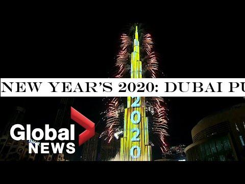 New Year's 2020: Dubai puts on stunning fireworks show at world's tallest building