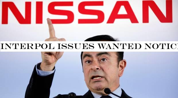 Interpol issues wanted notice to Lebanon for ex-Nissan chairman Carlos Ghosn