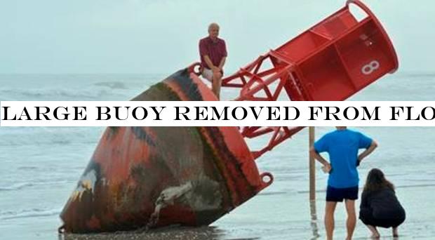 Large buoy removed from Florida beach