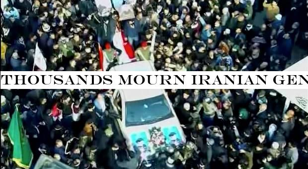 Thousands mourn Iranian general killed in US air strike