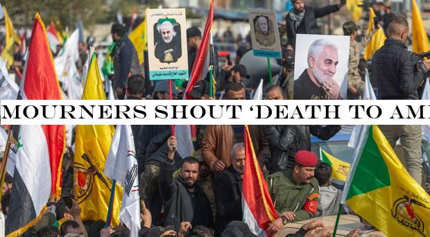 Mourners shout ‘Death to America& at funeral for Iranian general