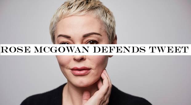 Rose McGowan defends tweet apologising to Iran after air strike