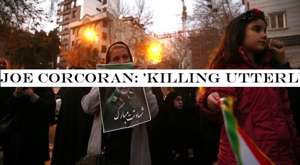 Joe Corcoran: 'Killing utterly changes the landscape of Middle East'