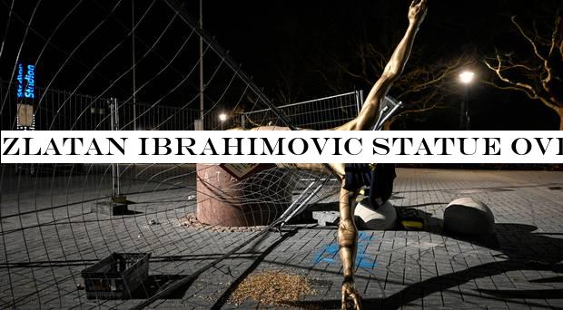 Zlatan Ibrahimovic statue overturned in Malmo