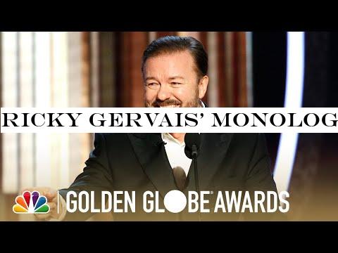 Ricky Gervais' Monologue - 2020 Golden Globes