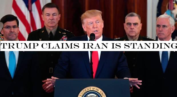 Trump claims Iran is standing down as he confirms no US casualties in missile strikes