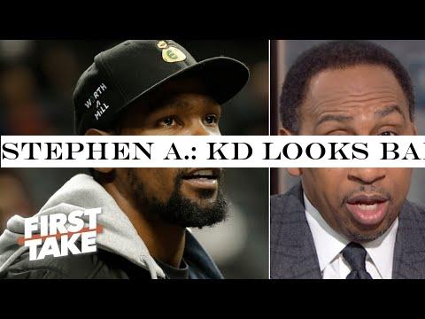 Stephen A.: KD looks bad attacking Kendrick Perkins on Russell Westbrook s night | First Take