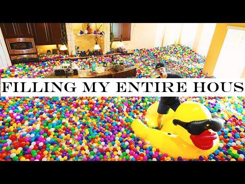 FILLING MY ENTIRE HOUSE WITH PLASTIC BALLS