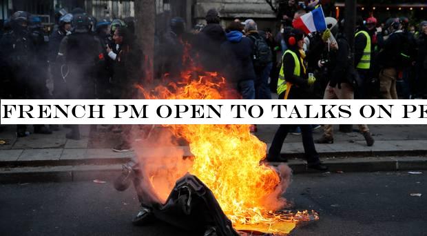 French PM open to talks on pension proposals which have sparked mass protest