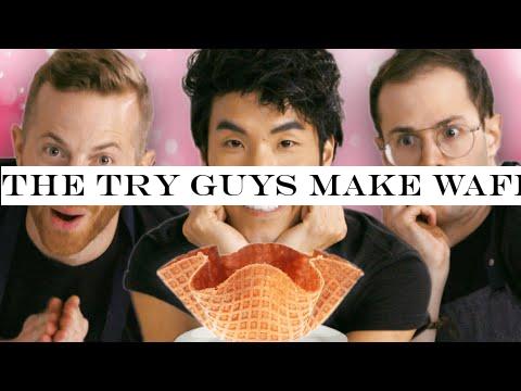 The Try Guys Make Waffle Cones Without A Recipe