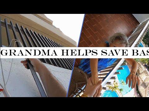 Grandma Helps Save Base Jumper Dangling Off Building