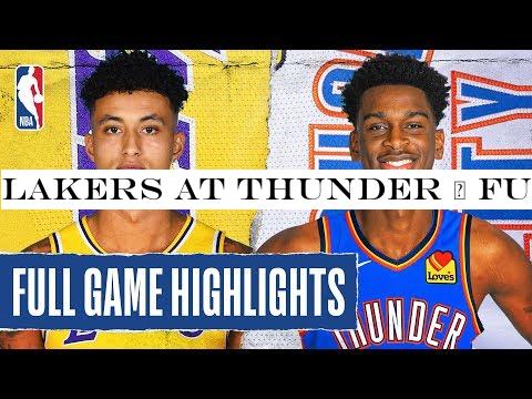 LAKERS at THUNDER | FULL GAME HIGHLIGHTS | January 11, 2020