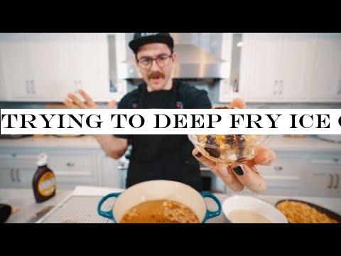 trying to deep fry ice cream