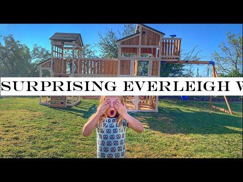 Surprising Everleigh With Ultimate Backyard Makeover!!!