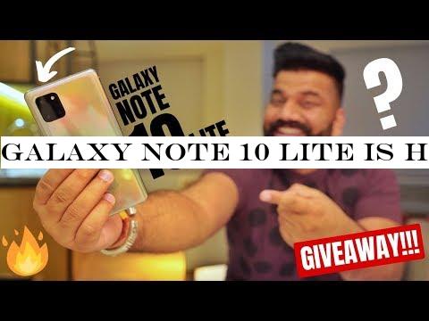 Galaxy Note 10 Lite Is Here - Heavy Features Lite Price - Giveaway🔥🔥🔥