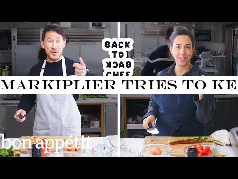 Markiplier Tries to Keep Up with a Professional Chef | Back-to-Back Chef | Bon App eacute;tit