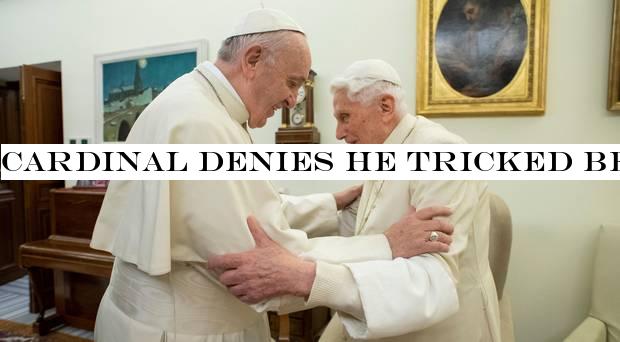 Cardinal denies he tricked Benedict over celibacy book