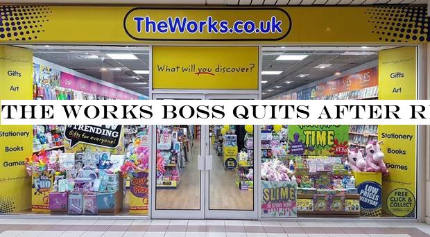 The Works boss quits after recent profit warnings