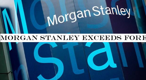 Morgan Stanley exceeds forecasts with 46% jump in fourth-quarter profits