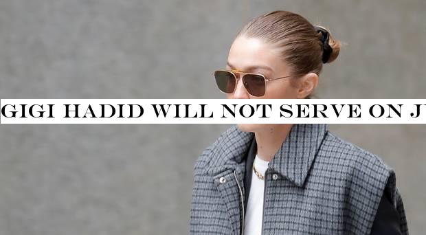 Gigi Hadid will not serve on jury at Harvey Weinstein ‘rape& trial