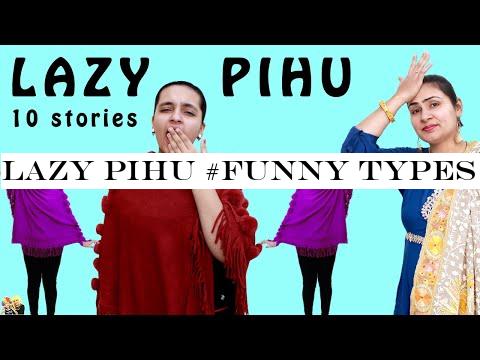 LAZY PIHU #Funny Types of Girls | Lazy People | Aayu and Pihu Show