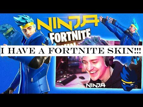 I HAVE A FORTNITE SKIN!!! #ninjaskin