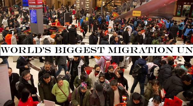 Worldbiggest migration under way as China prepares for Lunar New Year