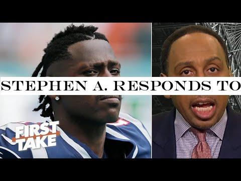 Stephen A. responds to Antonio Brown calling him out on Twitter: I feel sorry for AB | First Take