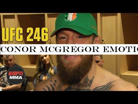 Conor McGregor emotional after Cowboy Cerrone TKO win at UFC 246 | ESPN MMA