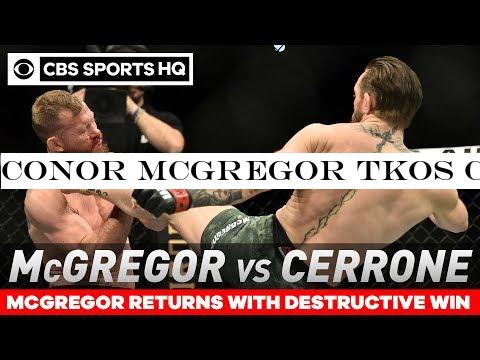 Conor McGregor TKOs Cowboy Cerrone in under a minute in return | Post Match Analysis | CBS Sports HQ