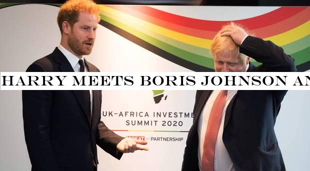 Harry meets Boris Johnson and world leaders at one of his last official royal engagements