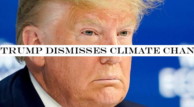 Trump dismisses climate change 'perennial prophets of doom', while Thunberg says 'our house is still on fire'