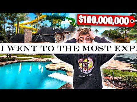 I Went to the MOST EXPENSIVE HOUSE in the WORLD!! **backyard waterpark**