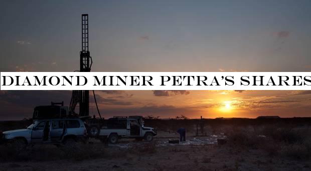 Diamond miner Petrashares sink on weaker prices