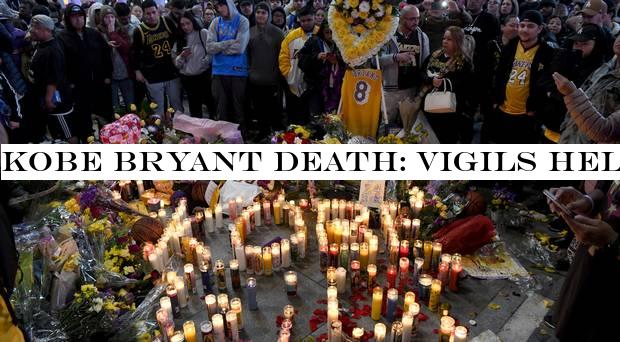 Kobe Bryant death: Vigils held as Los Angeles pays tribute to basketball hero