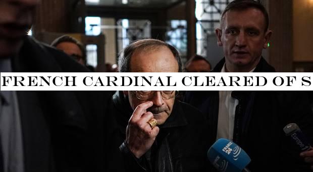 French cardinal cleared of sex abuse cover-up