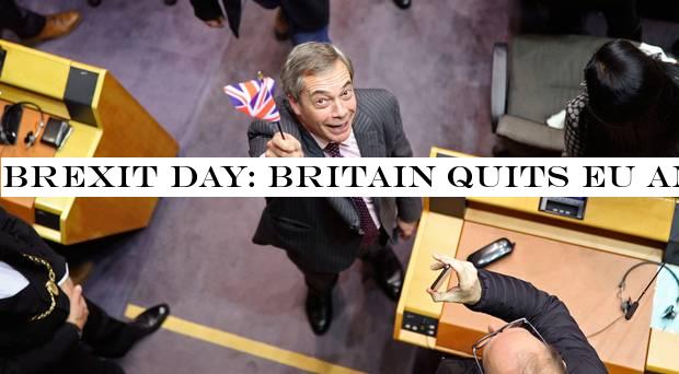 Brexit day: Britain quits EU and steps into transition twilight zone