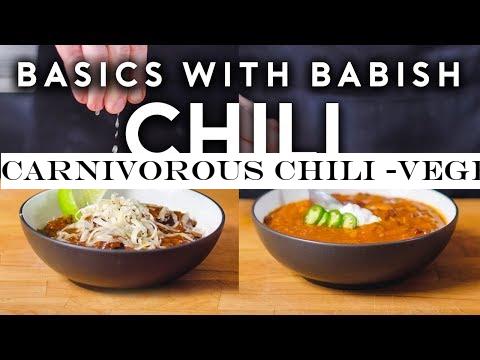 Carnivorous Chili -Vegetarian Chili | Basics with Babish