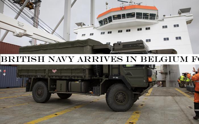 British Navy arrives in Belgium for war games