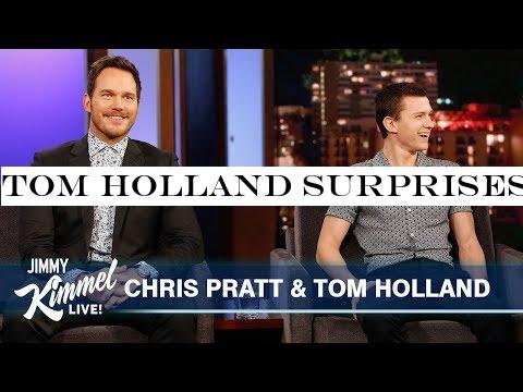 Tom Holland Surprises Chris Pratt