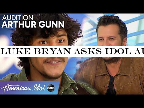 Luke Bryan Asks Idol Auditioner Arthur Gunn To Open For Him In Detroit - American Idol 2020