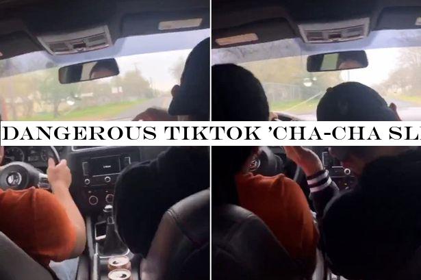 Dangerous TikTok 'Cha-Cha Slide' trend sees teens swerving their cars in time to music